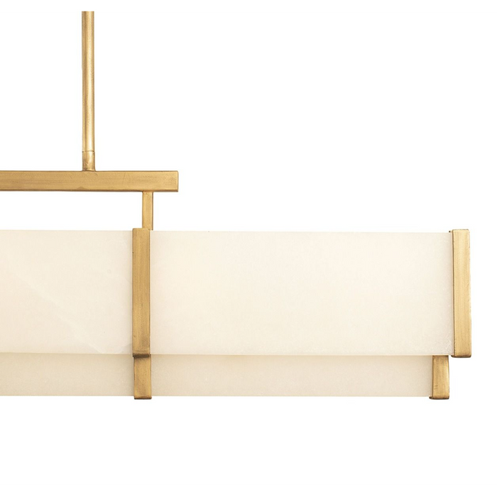 Savoy House Orleans 5-Light Linear Chandelier in Distressed Gold