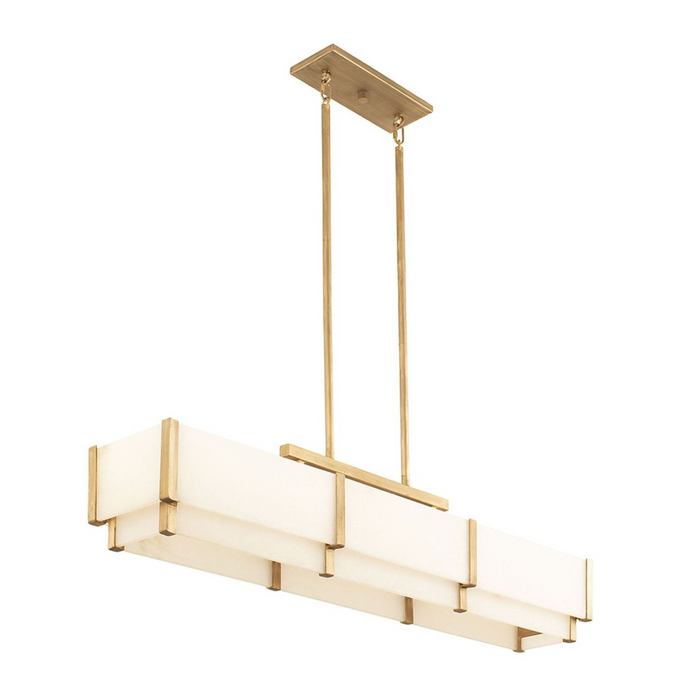 Savoy House Orleans 5-Light Linear Chandelier in Distressed Gold