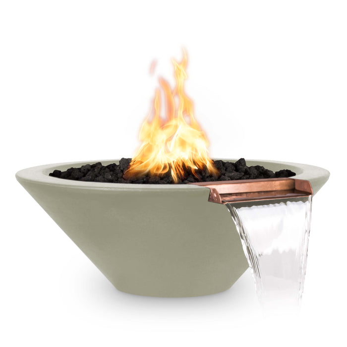 The Outdoor Plus Cazo 24" Round Concrete Fire & Water Bowl