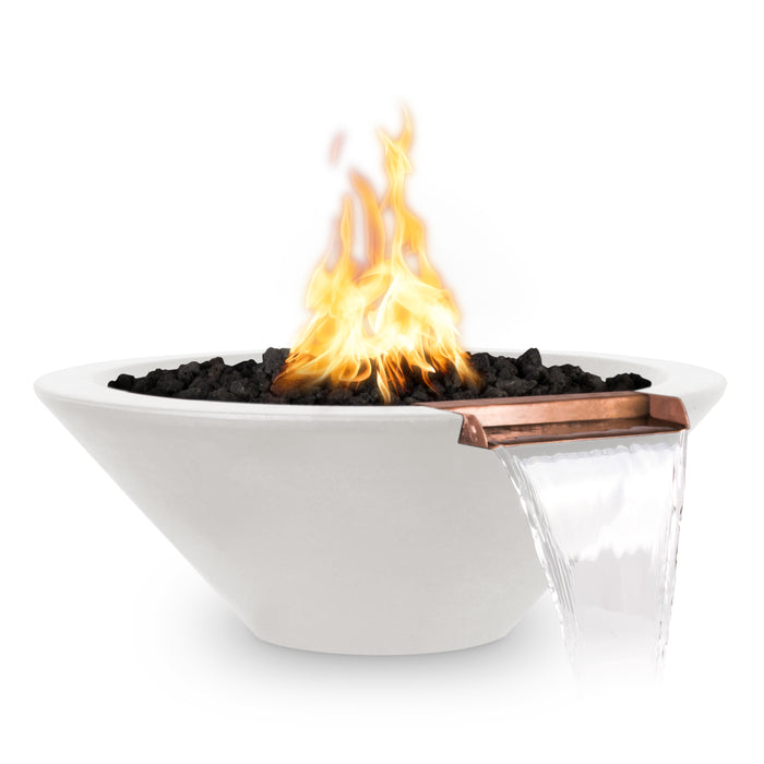 The Outdoor Plus Cazo 24" Round Concrete Fire & Water Bowl