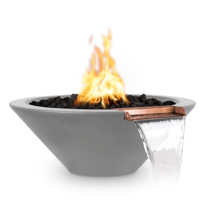 The Outdoor Plus Cazo 36" Round Concrete Fire & Water Bowl