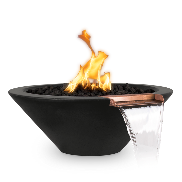 The Outdoor Plus Cazo 48" Round Concrete Fire & Water Bowl