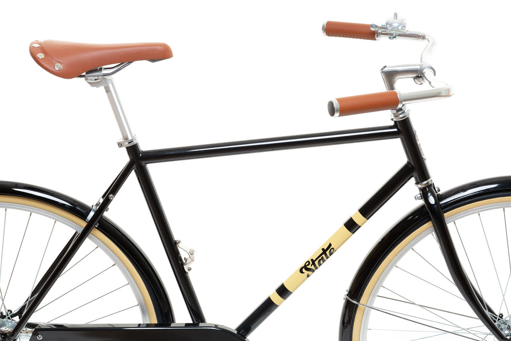 State Bicycle Co. City Bike - The Black & Tan (Single-Speed)