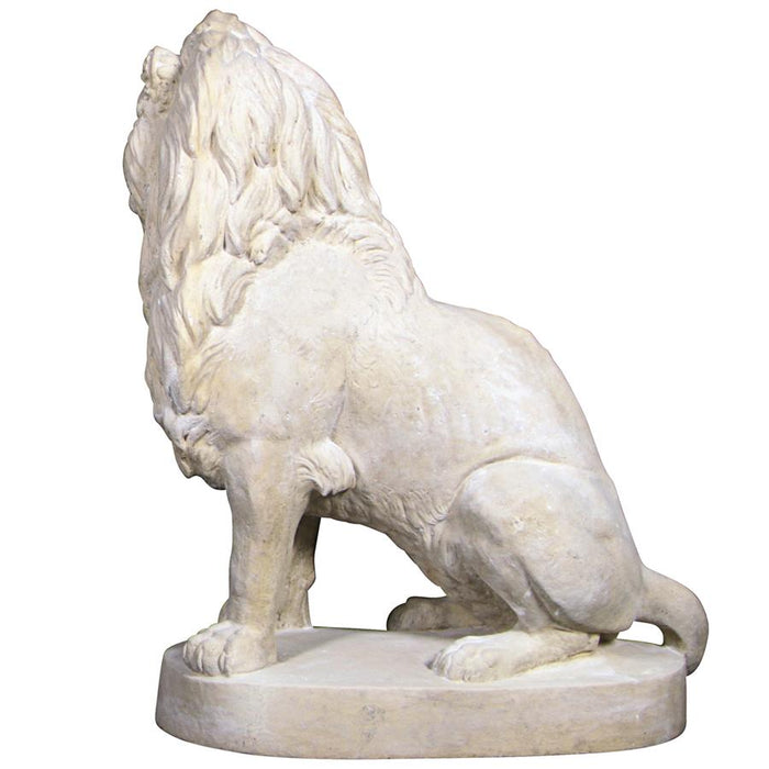 Design Toscano Stately Chateau Lion Sentinel Garden Statue: Left