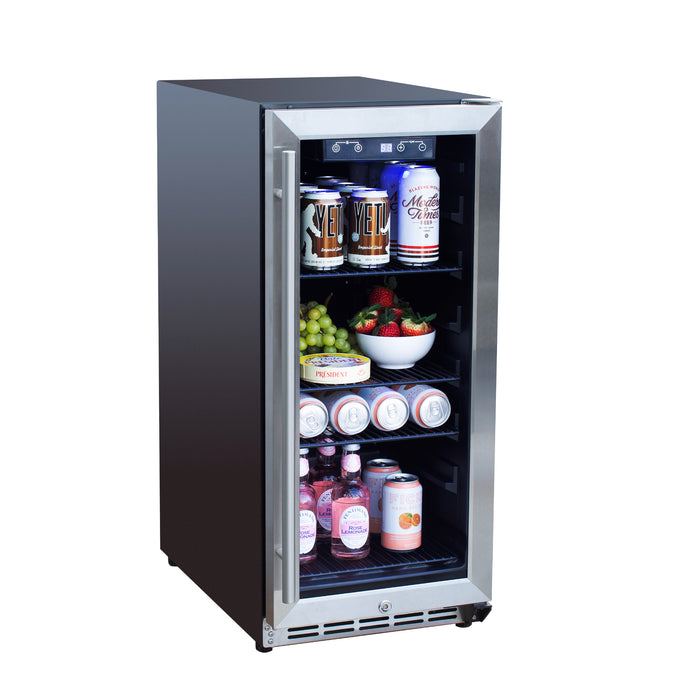 ALTA 15" Outdoor Rated Refrigerator with Glass Door