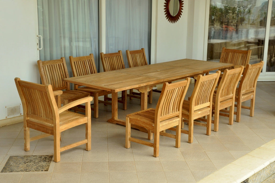 Anderson Teak Bahama Sahara 11-Pieces 10' Rectangular Dining Set