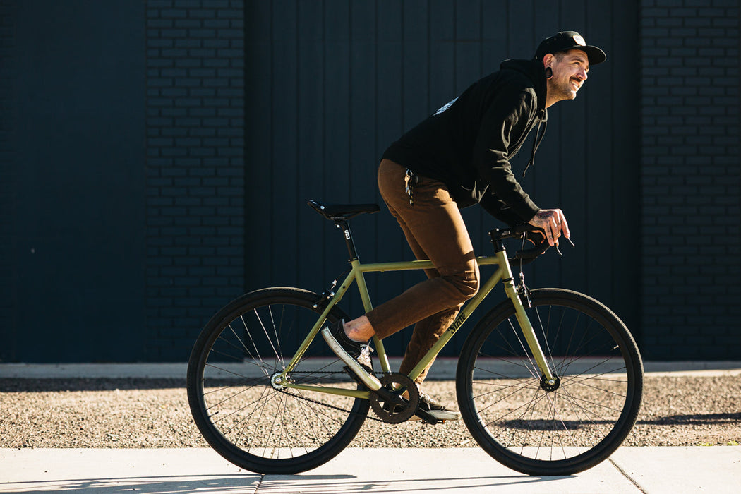 State Bicycle Co. 4130 - Matte Olive – (Fixed Gear / Single-Speed)