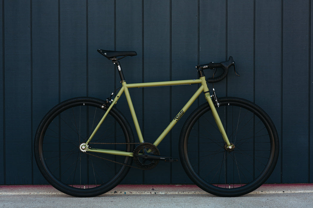 State Bicycle Co. 4130 - Matte Olive – (Fixed Gear / Single-Speed)