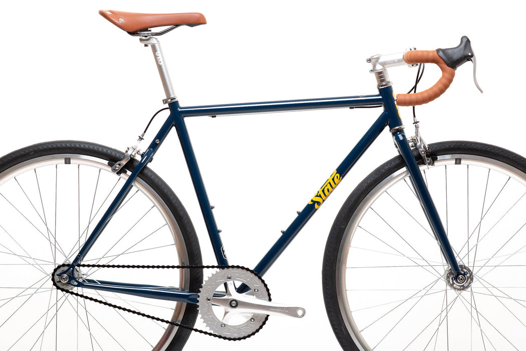 State Bicycle Co. 4130 - Navy / Gold – (Fixed Gear / Single-Speed)