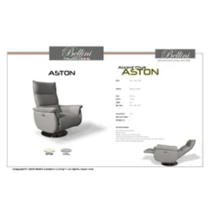 Bellini Aston Full Grain Italian Leather Recliner Chair