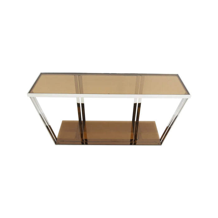 Bellini Carraway Glass Top Sofa Table