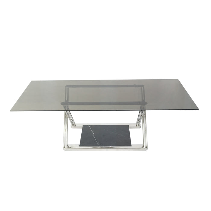 Bellini Gatsby Glass Top Dining Table