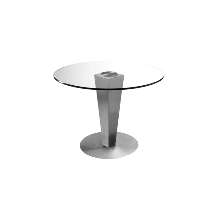 Bellini JULIA Round Glass Top Dining Table