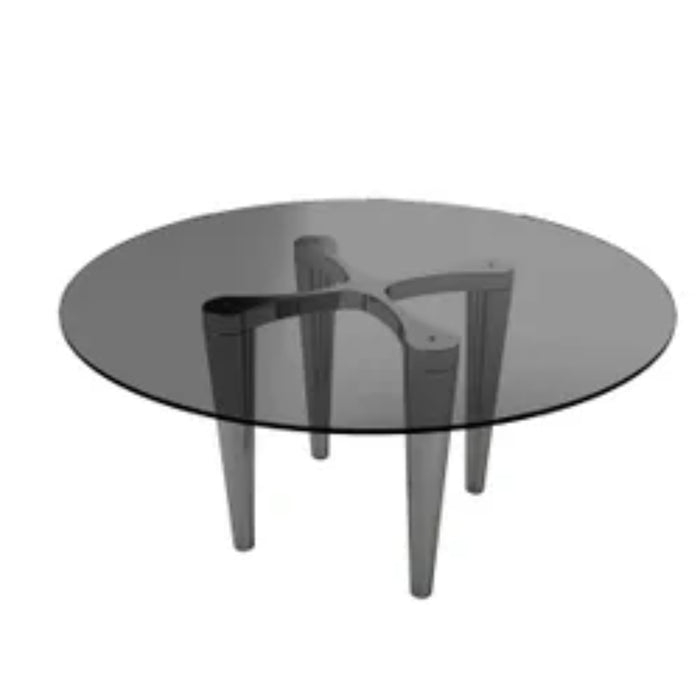 Bellini Lara Round Glass Top Dining Table